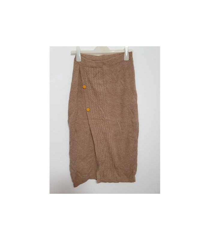 Fusta dama tricotata culoare bej