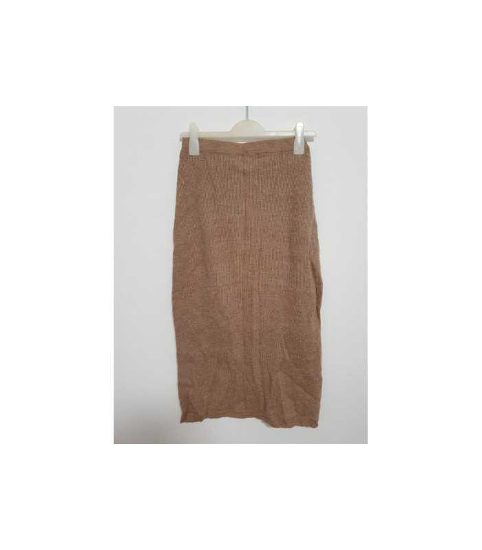 Fusta dama tricotata culoare bej