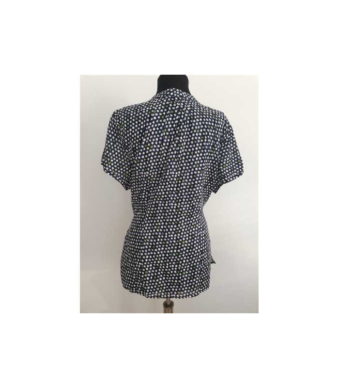 Camasa dama cu cordon in talie si imprimeu colorat MAINE