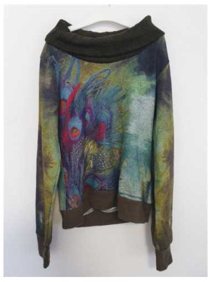 Bluza cu maneca lunga pentru fete colorata