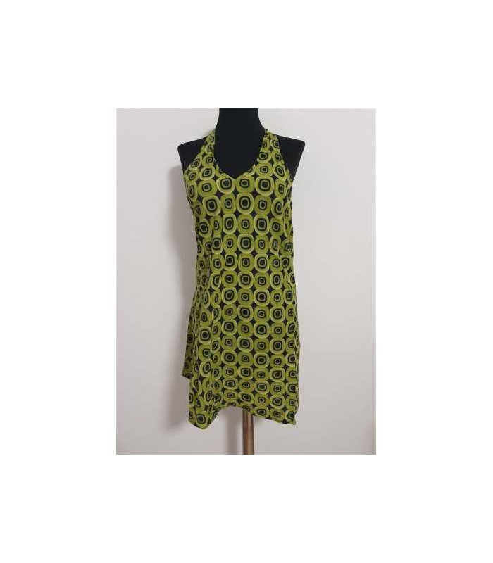 Rochita de vara fara maneci cu imprimeu colorat XANDRI