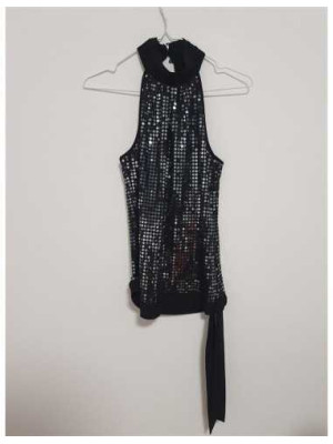 Top dama accesorizat cu paiete