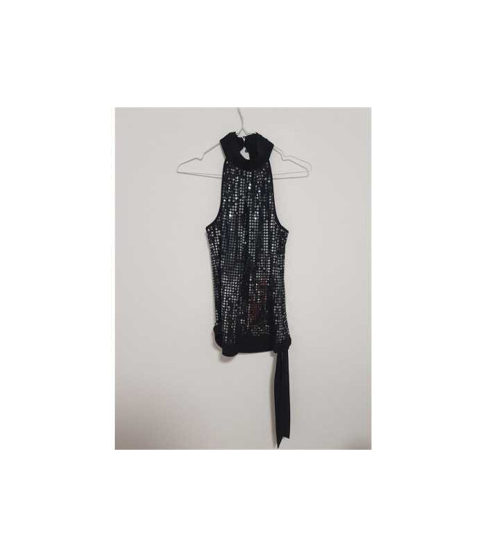 Top dama accesorizat cu paiete