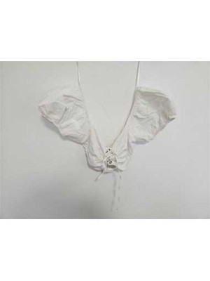 Top de dama cu maneci bufante Bershka