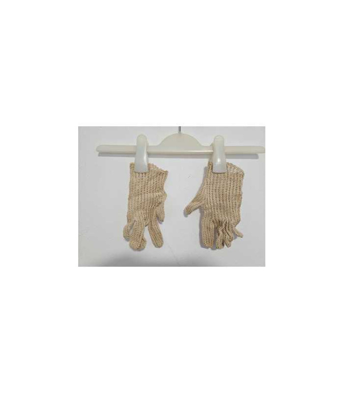 Manusi dama crosetate cu gaurele culoare crem