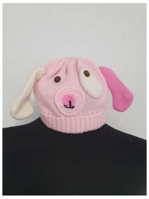 Caciulita crosetata pentru fetite model purcelus