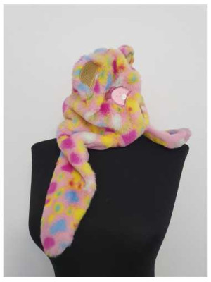 Caciulita multicolora cu urechi model ursulet Wedze 2