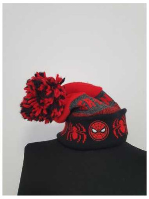 Caciula cu imprimeu Spider Man si ciucure Marvel 2