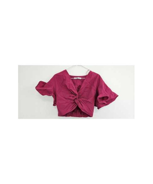 Top dama cu maneca tip clopot ZARA BASIC