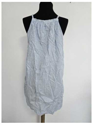 Rochita de noapte cu bretele inguste model cu dungi