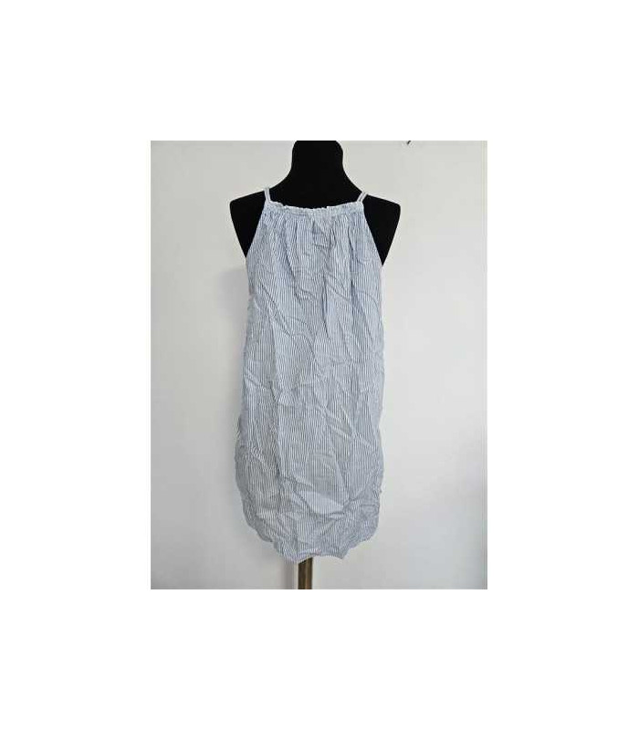 Rochita de noapte cu bretele inguste model cu dungi