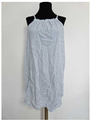 Rochita de noapte cu bretele inguste model cu dungi 2