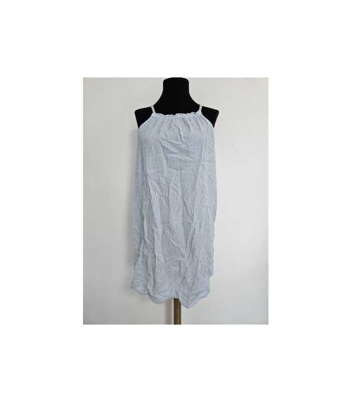 Rochita de noapte cu bretele inguste model cu dungi