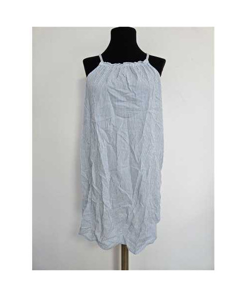 Rochita de noapte cu bretele inguste model cu dungi