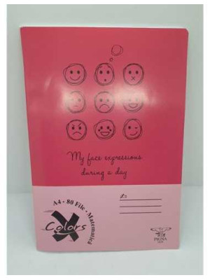 Caiet studentesc A4 80 file matematica Pigna model emoji
