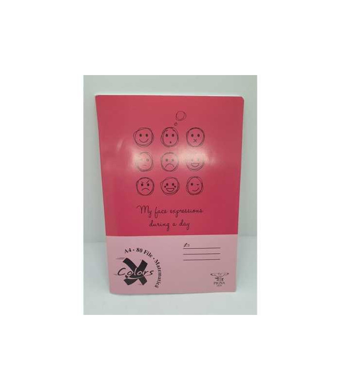 Caiet studentesc A4 80 file matematica Pigna model emoji