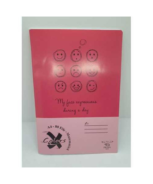 Caiet studentesc A4 80 file matematica Pigna model emoji