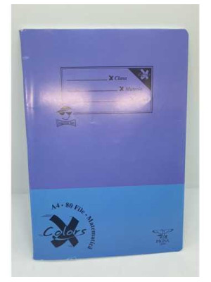 Caiet studentesc A4 80 file matematica Pigna coperta mov