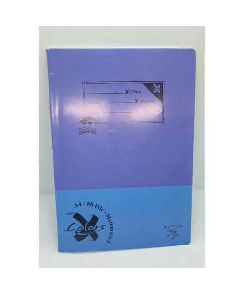 Caiet studentesc A4 80 file matematica Pigna coperta mov