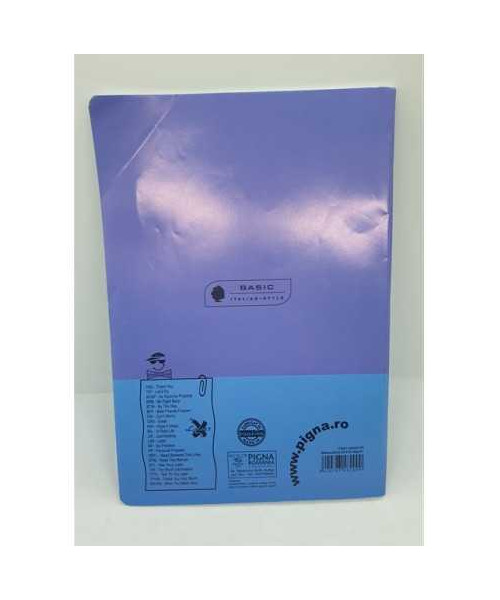 Caiet studentesc A4 80 file matematica Pigna coperta mov