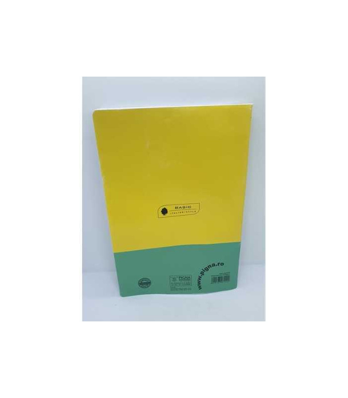 Caiet studentesc A4 80 file matematica Pigna coperta galben verde