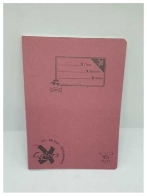 Caiet A5 matematica 80 file Pigna coperta roz