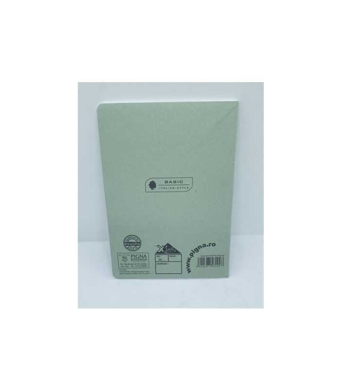 Caiet A5 matematica 80 file Pigna coperta verde