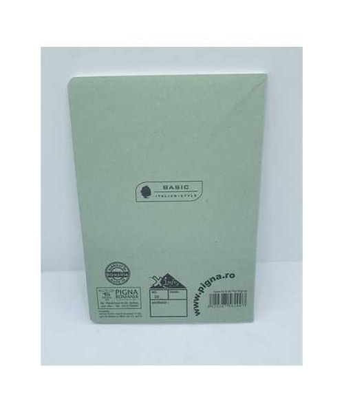 Caiet A5 matematica 80 file Pigna coperta verde