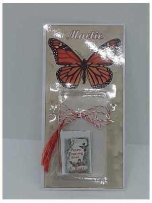 Martisor cu mesaj Pentru cea mai buna fina