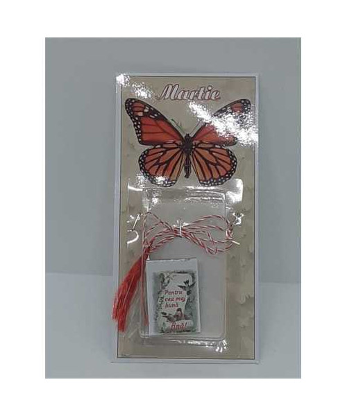 Martisor cu mesaj Pentru cea mai buna fina