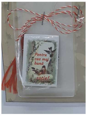 Martisor cu mesaj Pentru cea mai buna sotie 2