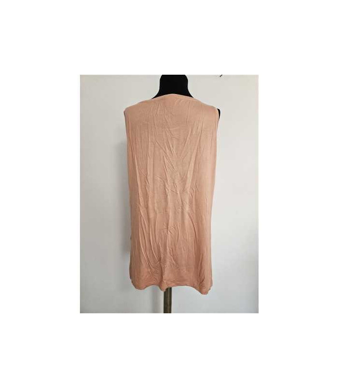 Bluza dama fara maneci cu detaliu la piept