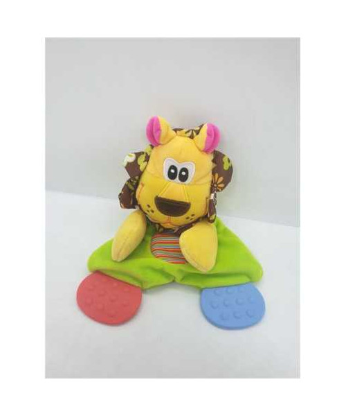 Jucarie de plus fosnaitoare leu multicolor 23 cm