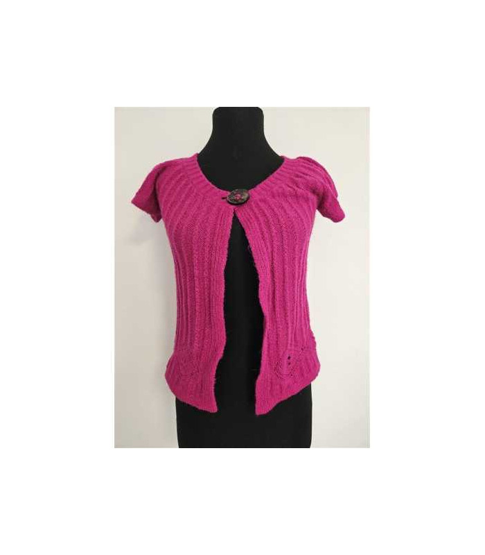 Pulover dama tricotat cu maneca scurta New Surprise