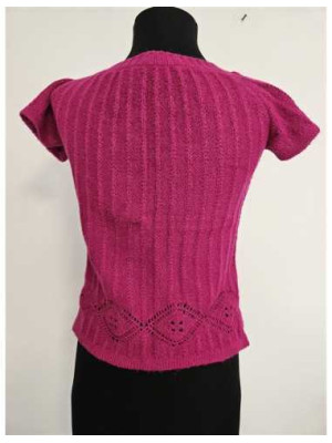 Pulover dama tricotat cu maneca scurta New Surprise 2