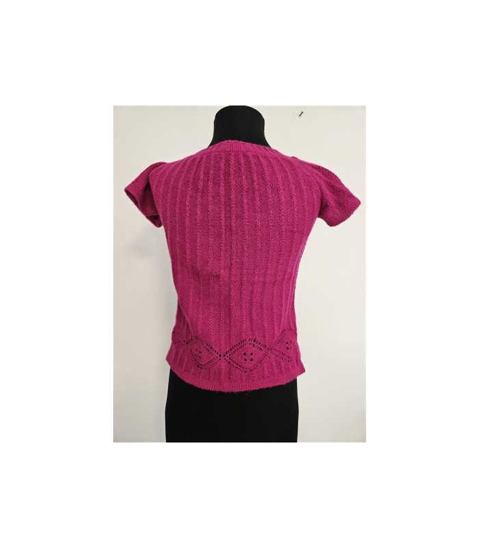 Pulover dama tricotat cu maneca scurta New Surprise