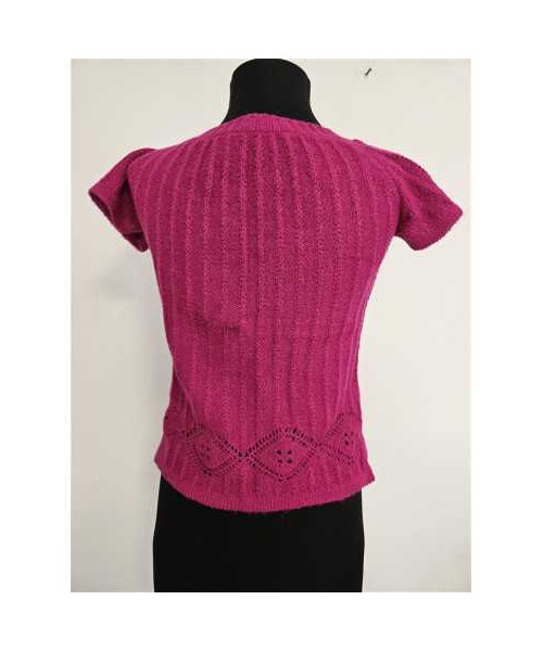 Pulover dama tricotat cu maneca scurta New Surprise