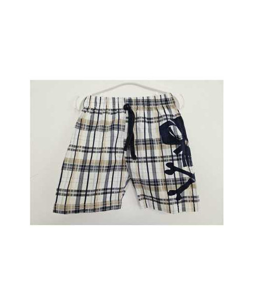 Pantaloni scurti pentru baieti cu snur si elastic in talie X F4