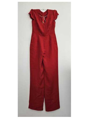 Salopeta de dama culoare rosu 2