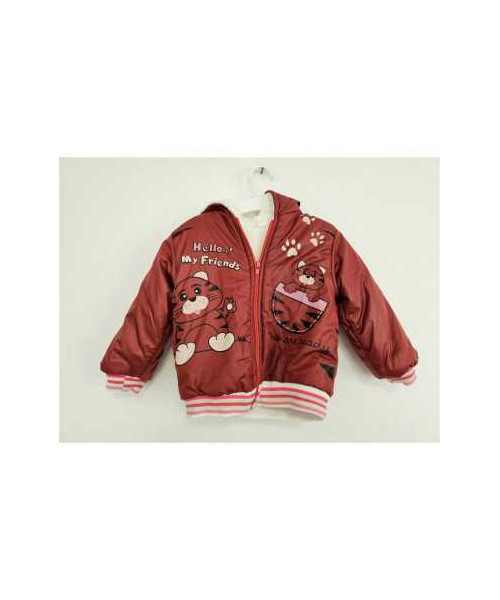 Geaca de fas imblanita cu imprimeu ursuleti BISA KIDS COLLECTION