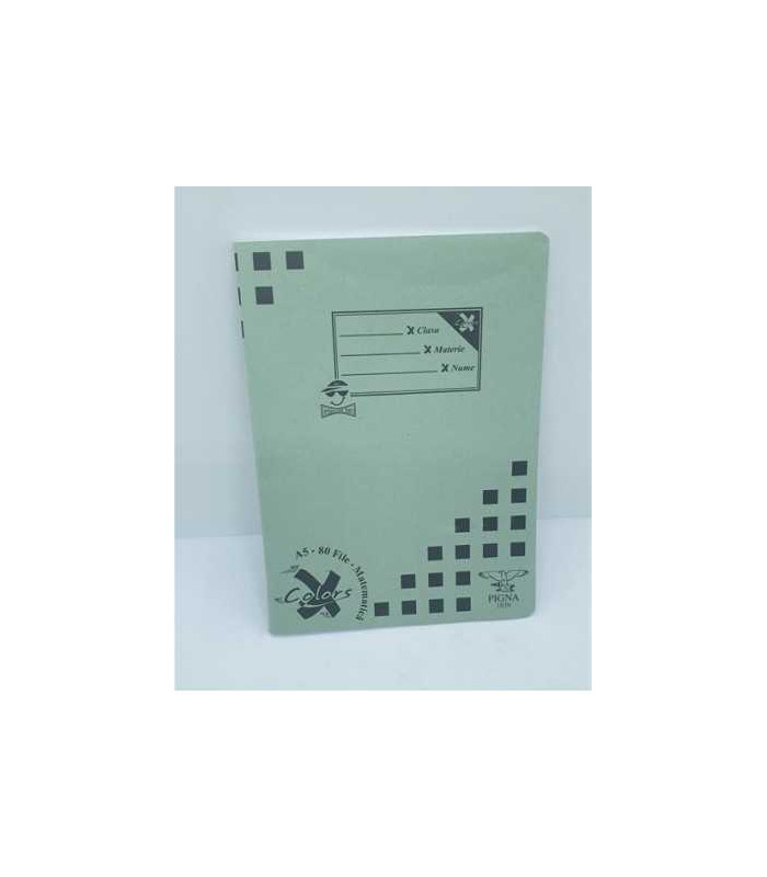 Caiet matematica A5 80 file Pigna model verde