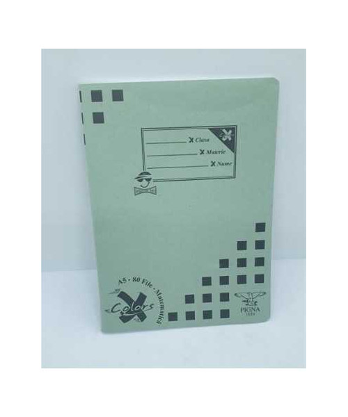 Caiet matematica A5 80 file Pigna model verde