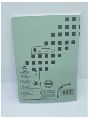 Caiet matematica A5 80 file Pigna model verde 2
