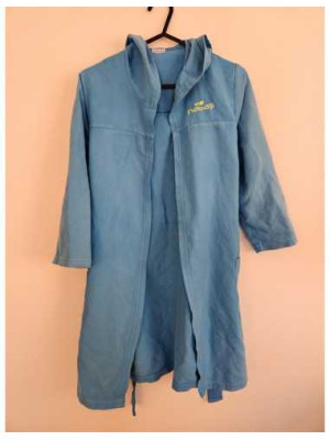 Halat de baie pentru baieti cu gluga si cordon in talie Nabaiji