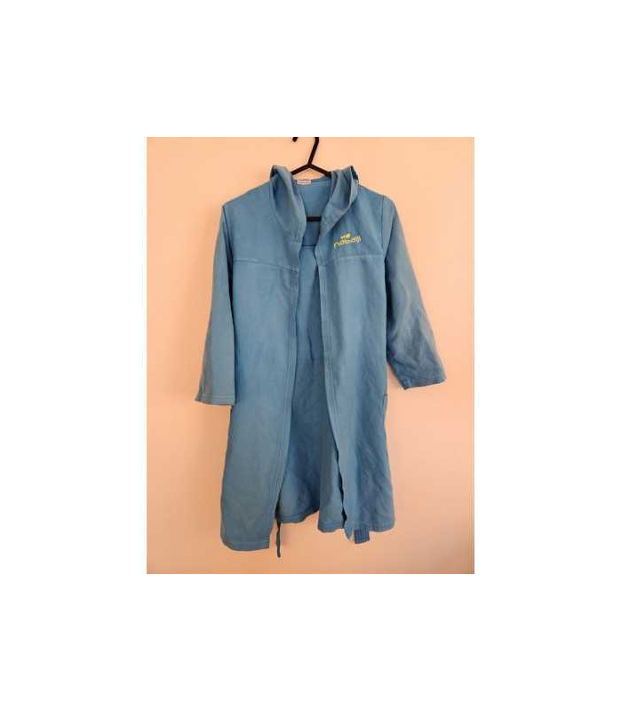 Halat de baie pentru baieti cu gluga si cordon in talie Nabaiji