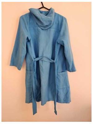 Halat de baie pentru baieti cu gluga si cordon in talie Nabaiji 2