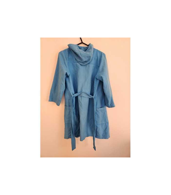 Halat de baie pentru baieti cu gluga si cordon in talie Nabaiji