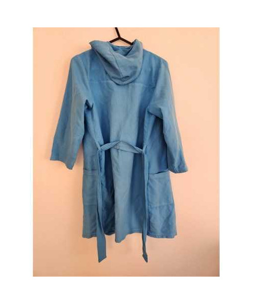 Halat de baie pentru baieti cu gluga si cordon in talie Nabaiji