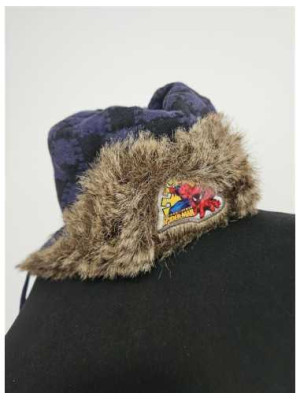 Caciula captusita pentru baieti cu urechi Marvel