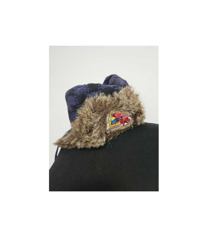 Caciula captusita pentru baieti cu urechi Marvel